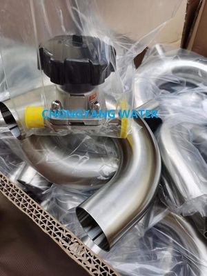 SS316L 격막 벨브 압축 공기를 넣은 나비 Vlave 물 처리 배급 및 저장