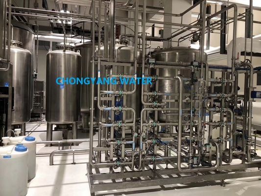 EDI WFI Pharma 급수 시스템 스테인리스 304 제약 산업에 있는 316 물처리 시스템