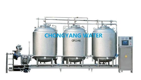 SS Cip 해결책 물 탱크 식품 산업에 있는 세척에 의하여 자동화되는 양조장 Cip 체계