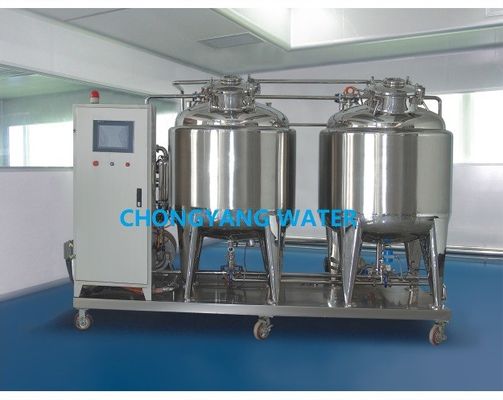 SS Cip 해결책 물 탱크 식품 산업에 있는 세척에 의하여 자동화되는 양조장 Cip 체계