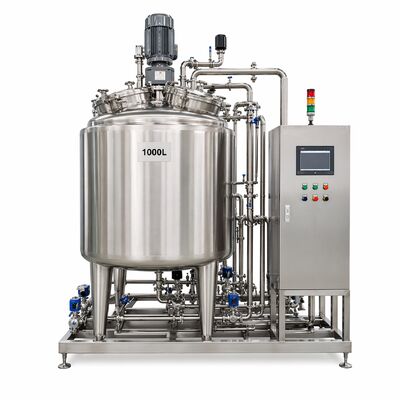 GMP 솔루션 준비 시스템 1000L (SS316L 혼합 탱크 포함, 자동 PLC 제어, CIP 준비 완료)