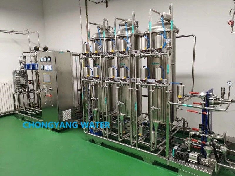 EDI WFI Pharma 급수 시스템 스테인리스 304 제약 산업에 있는 316 물처리 시스템